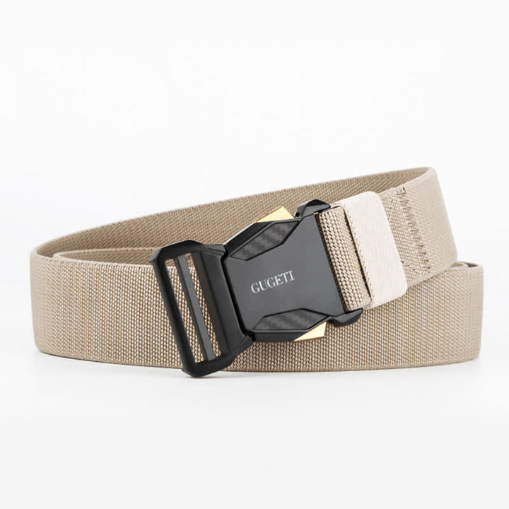 Men's Simple Sport Black Quick Release Nylon Tactical Belt - Khaki - 48" (Maximum) - image 8