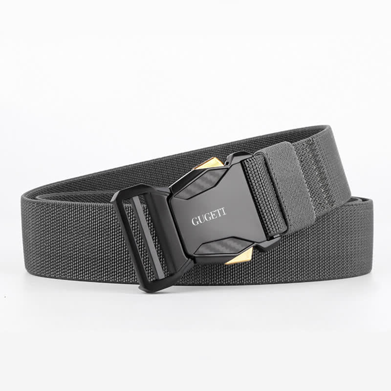 Men's Simple Sport Black Quick Release Nylon Tactical Belt - Dark Gray - 48" (Maximum) - image 7