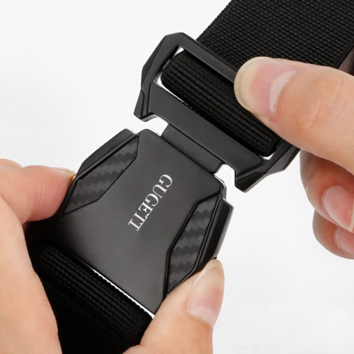 Men's Simple Sport Black Quick Release Nylon Tactical Belt - image 6