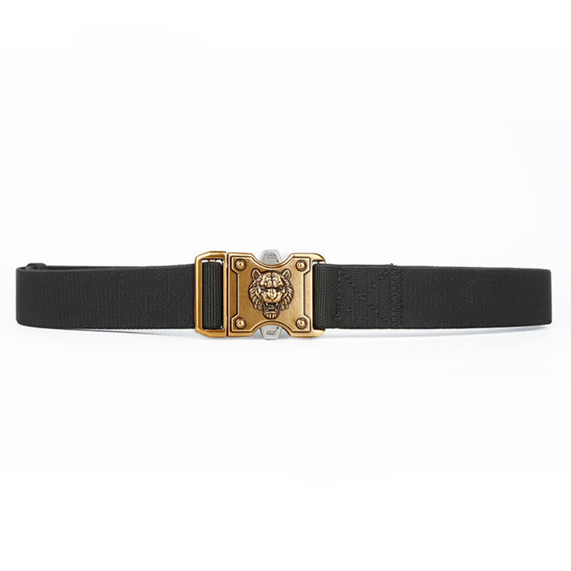 Men's Gold Tiger Double Slot Quick Release Buckle Nylon Belt - image 4