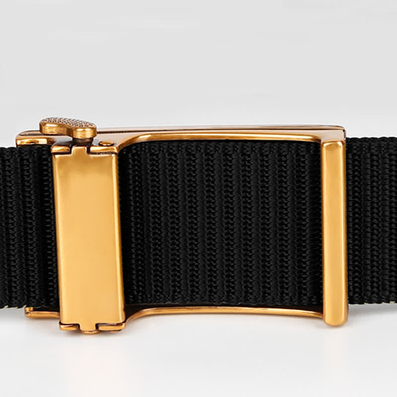 Men's Casual Horse Riding Automatic Buckle Nylon Belt - image 4