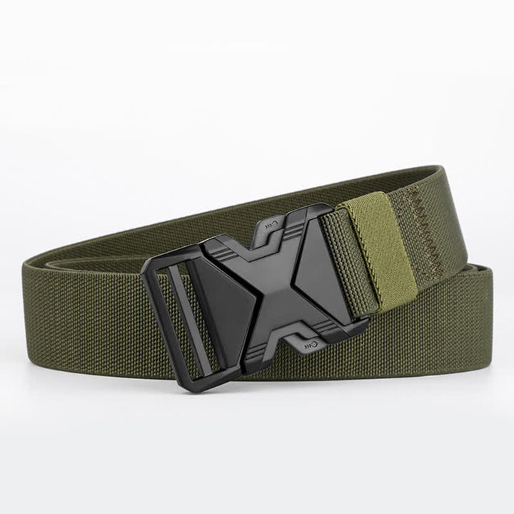 Men's Thick Nylon Tactical Quick Release Buckle Belt - Army Green - 48" (Full Length) - image 10