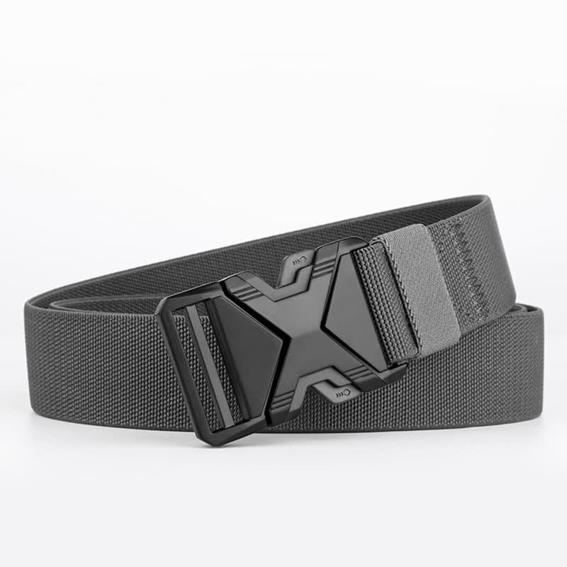 Men's Thick Nylon Tactical Quick Release Buckle Belt - Dark Gray - 48" (Full Length) - image 8