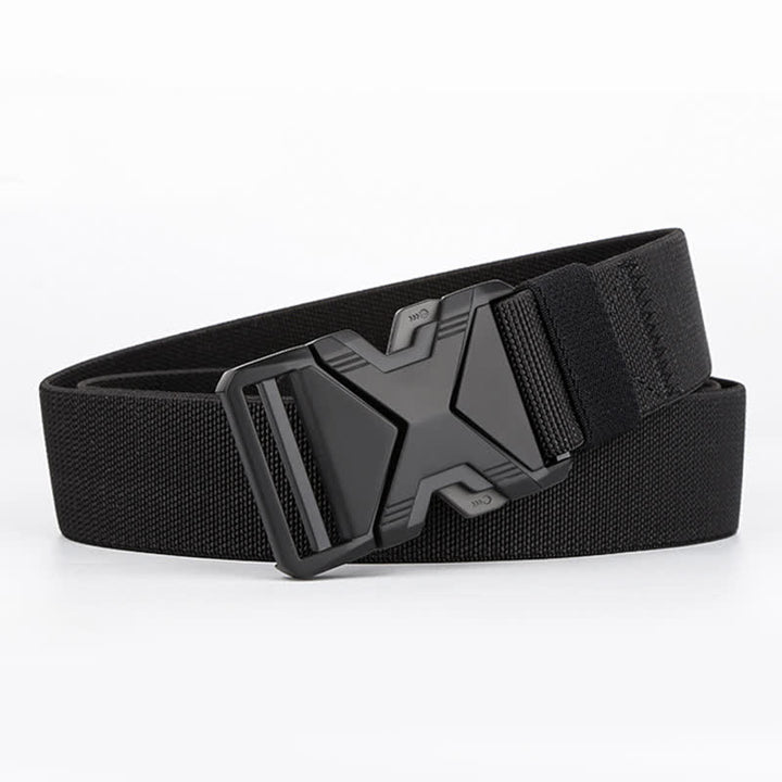 Men's Thick Nylon Tactical Quick Release Buckle Belt - Black - 48" (Full Length) - image 0
