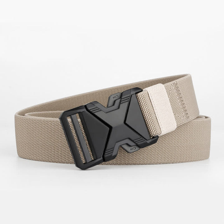 Men's Thick Nylon Tactical Quick Release Buckle Belt - Khaki - 48" (Full Length) - image 9