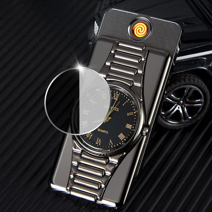 Creative Clock Rechargeable Electric Lighter with USB Cable - image 4