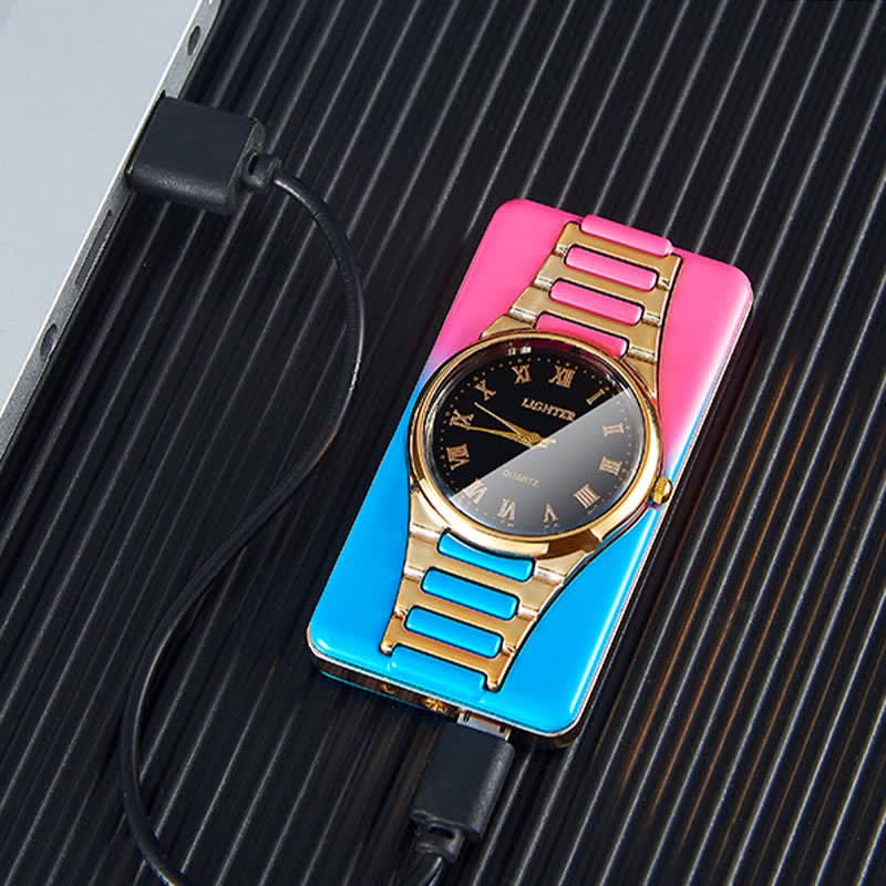 Creative Clock Rechargeable Electric Lighter with USB Cable - image 5