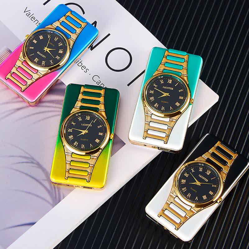 Creative Clock Rechargeable Electric Lighter with USB Cable - image 1