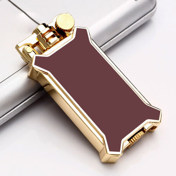 Fashionable Resin Craftsmanship Refillable Kerosene Lighter - Brown - image 11