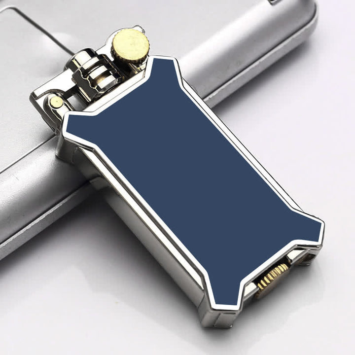 Fashionable Resin Craftsmanship Refillable Kerosene Lighter - Navy - image 13