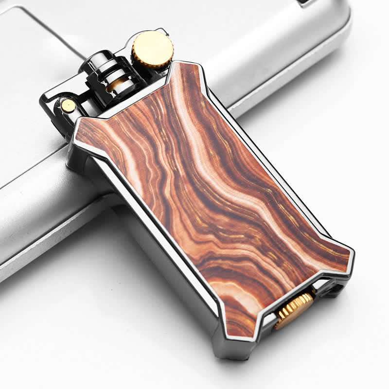 Fashionable Resin Craftsmanship Refillable Kerosene Lighter - BurlyWood - image 6