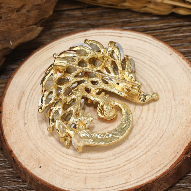 Multicolor Rhinestone Hedgehog Brooch - image 3