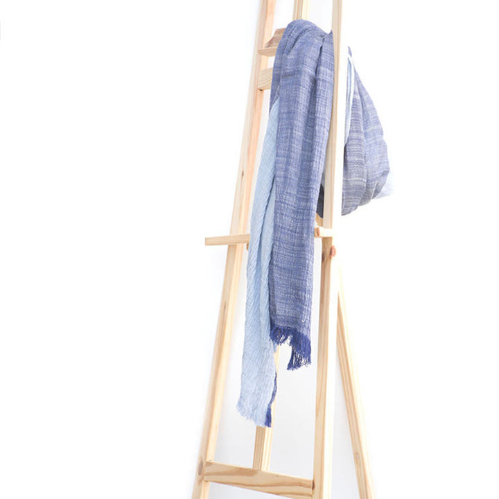 Two-Tone Color Matching Lightweight Retro Thin Scarf - image 5