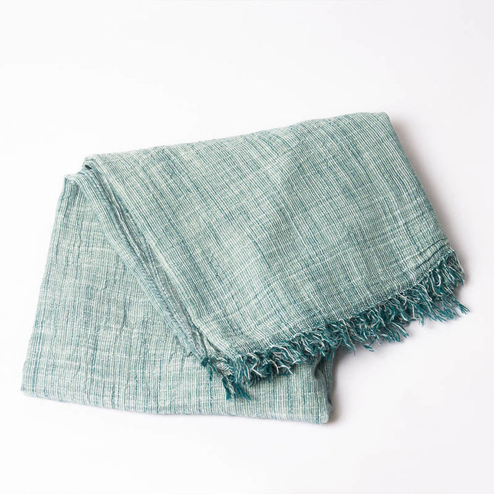 Three-Tone Color Matching Wrinkles Summer Thin Scarf - Style #14 - image 16