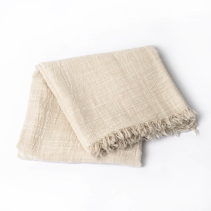 Three-Tone Color Matching Wrinkles Summer Thin Scarf - Style #13 - image 15