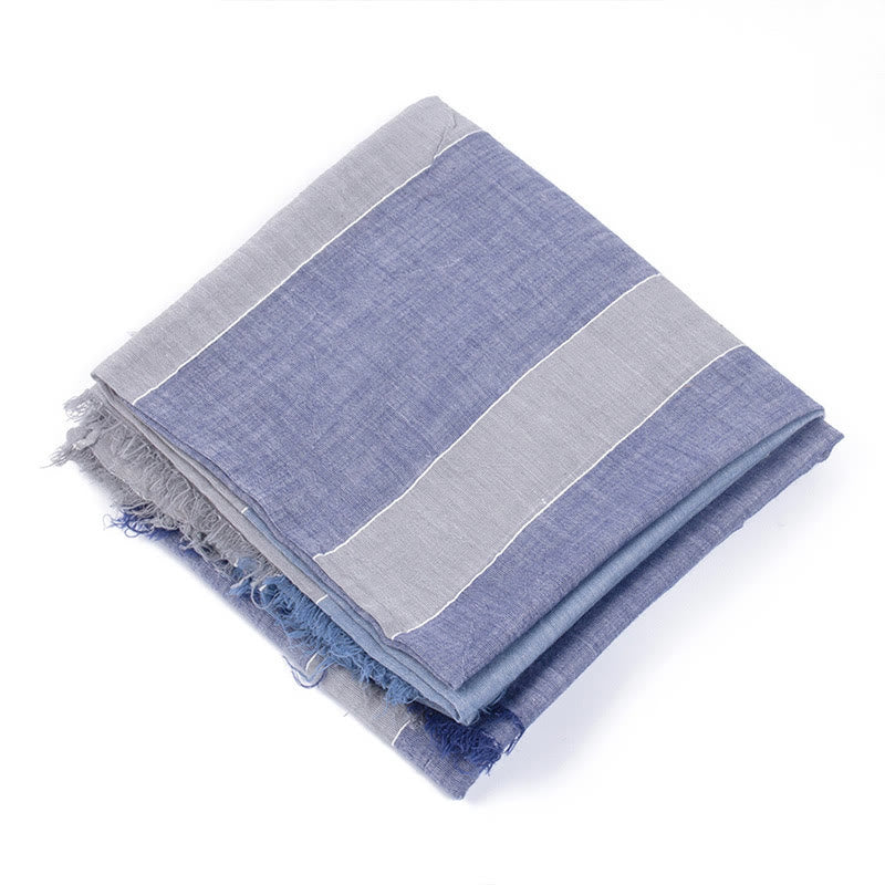 Three-Tone Color Matching Wrinkles Summer Thin Scarf - Style #19 - image 24