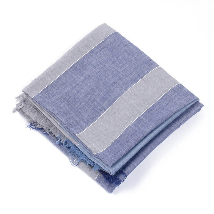 Three-Tone Color Matching Wrinkles Summer Thin Scarf - Style #19 - image 24