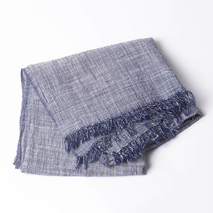 Three-Tone Color Matching Wrinkles Summer Thin Scarf - Style #12 - image 14