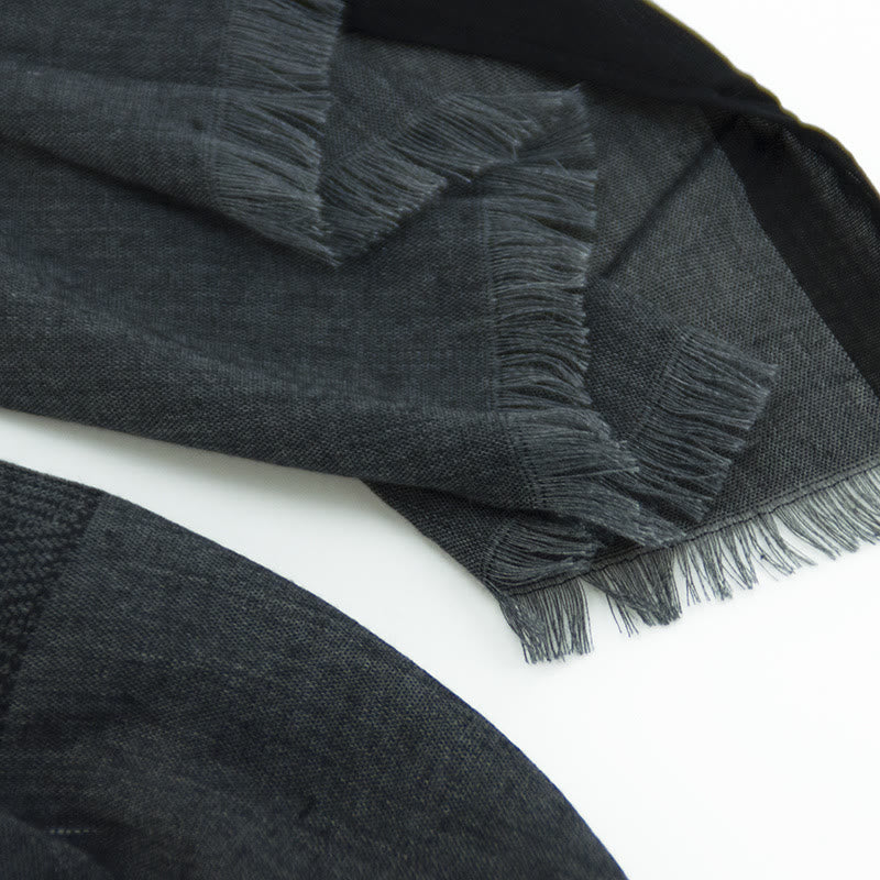 Plain Color Herringbone Pleats Light Thin Scarf - image 9