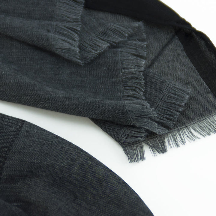Plain Color Herringbone Pleats Light Thin Scarf - image 9
