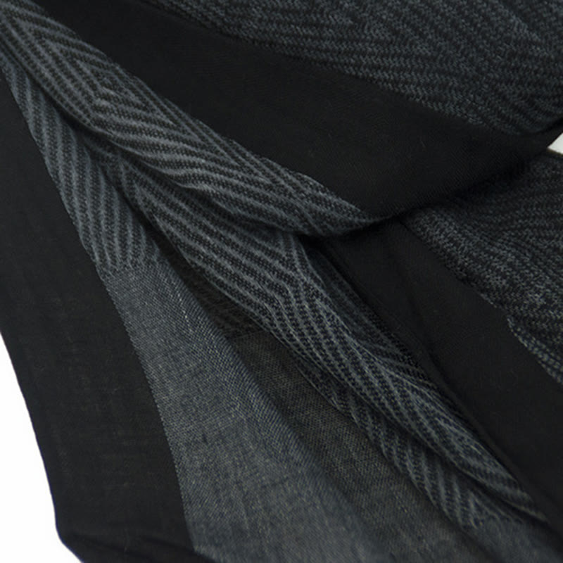 Plain Color Herringbone Pleats Light Thin Scarf - image 11