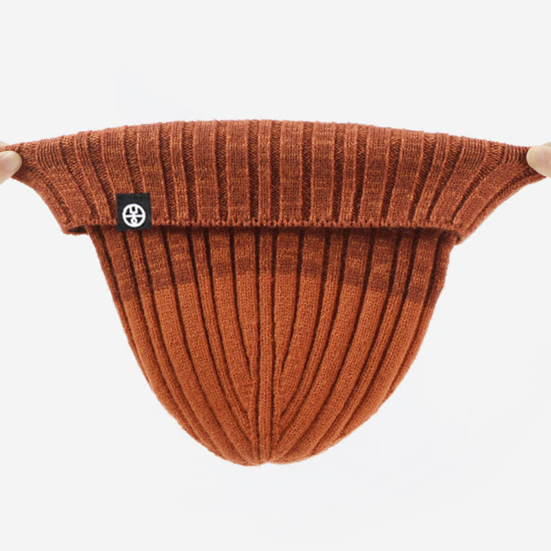 3Pcs Unisex Gradient Color Matching Hat Neck Warmer Gloves Set - image 17