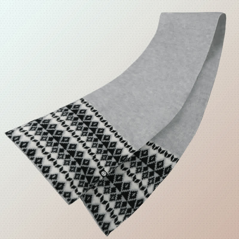 3Pcs Unisex Comfort Diamond Pattern Knitted Hat Scarf Gloves Set - image 7