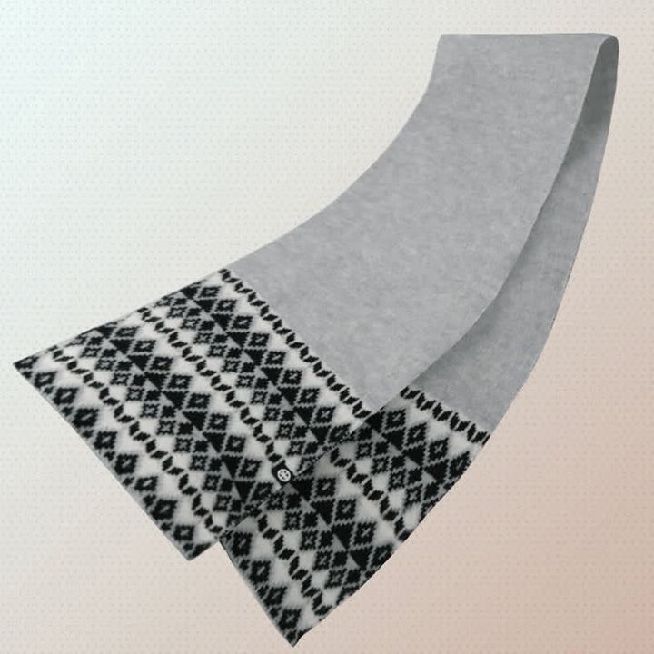 3Pcs Unisex Comfort Diamond Pattern Knitted Hat Scarf Gloves Set - image 7