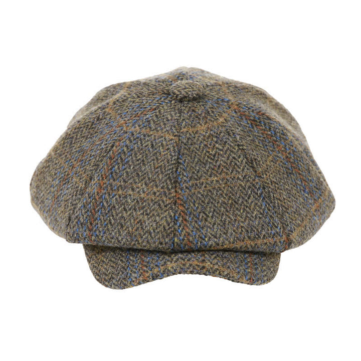 Plaid Pattern Herringbone Classic Octagonal Beret Cap - image 1