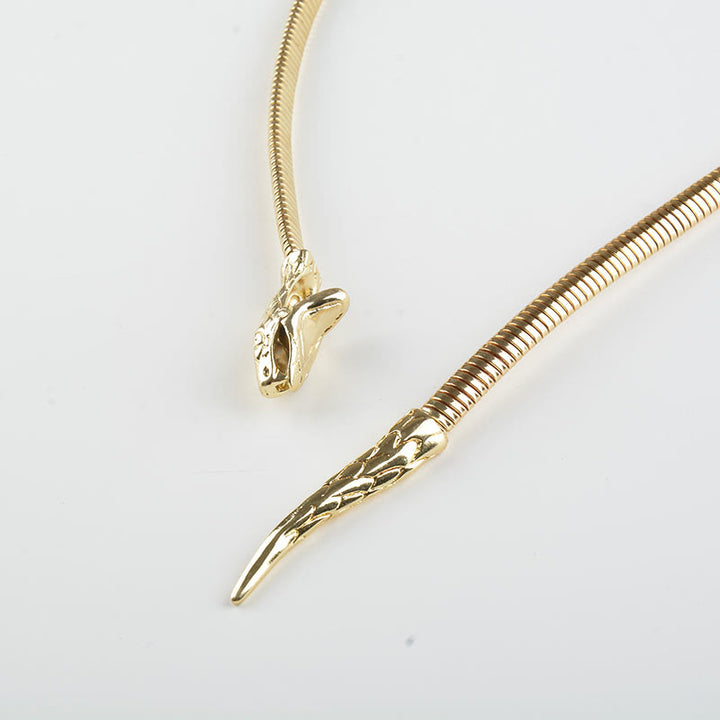 Women's Golden Silver Snake Chain Belt Metal Waist Chain - image 4