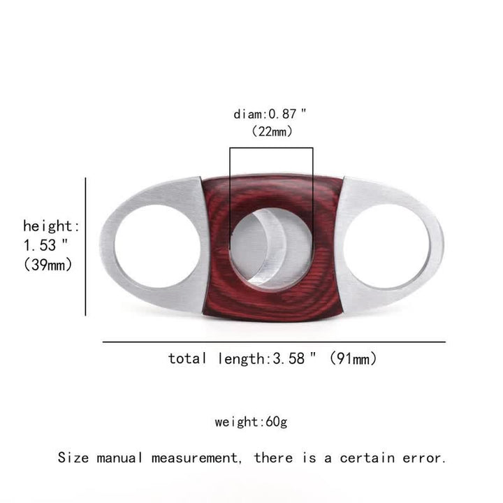 Red Wooden Double Guillotine Cigar Cutter - image 7