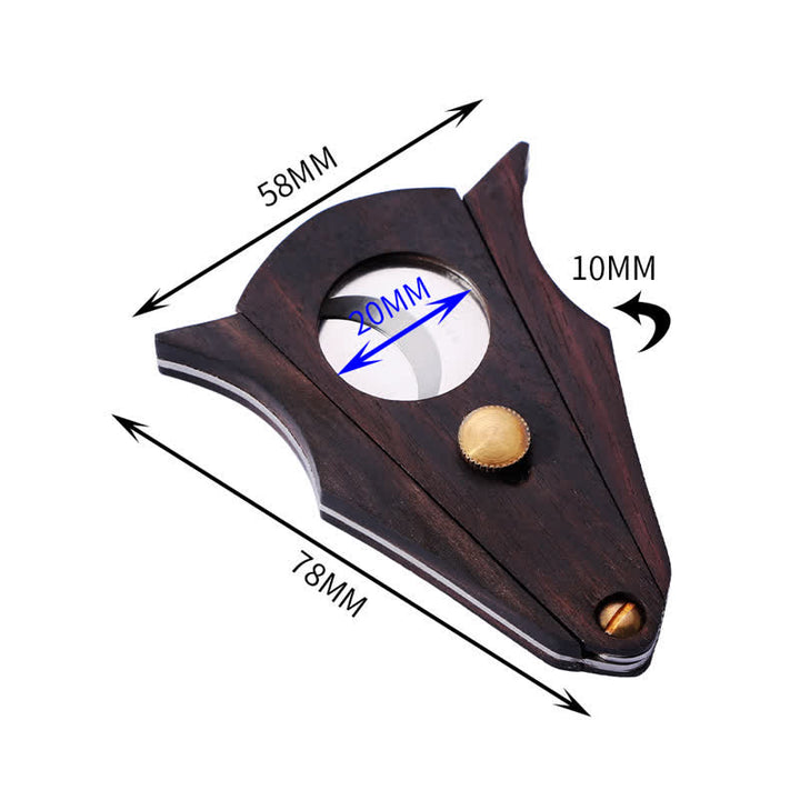 Creative Double Cutting Tool Wooden Cigar Cutter - image 6