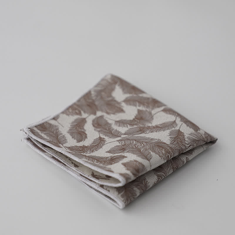 Men's Artsy Floral Leave Pattern Pocket Square - Style #6 - image 9