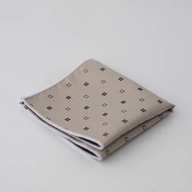 Men's Artsy Floral Leave Pattern Pocket Square - Style #9 - image 12