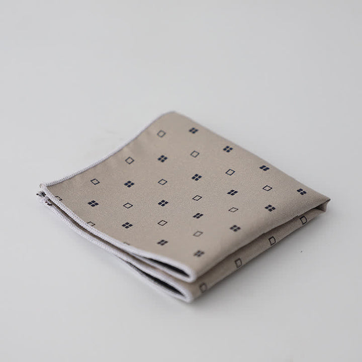 Men's Artsy Floral Leave Pattern Pocket Square - Style #9 - image 12
