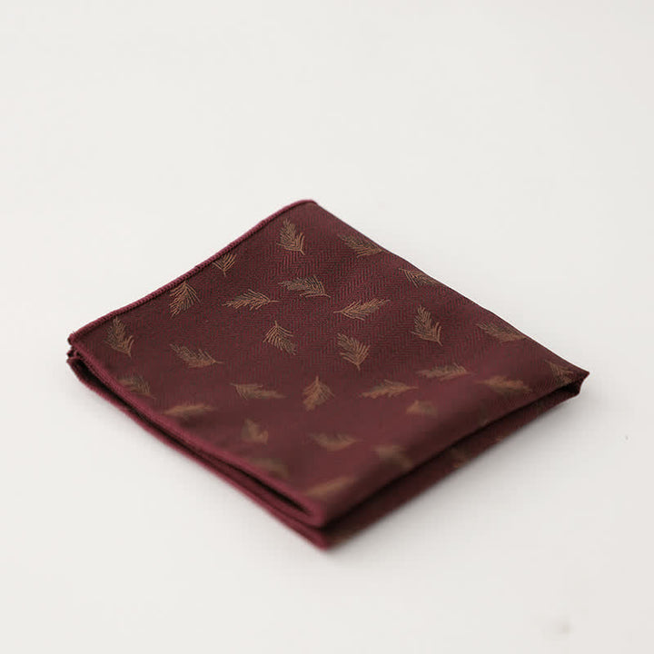 Men's Artsy Floral Leave Pattern Pocket Square - Style #15 - image 18