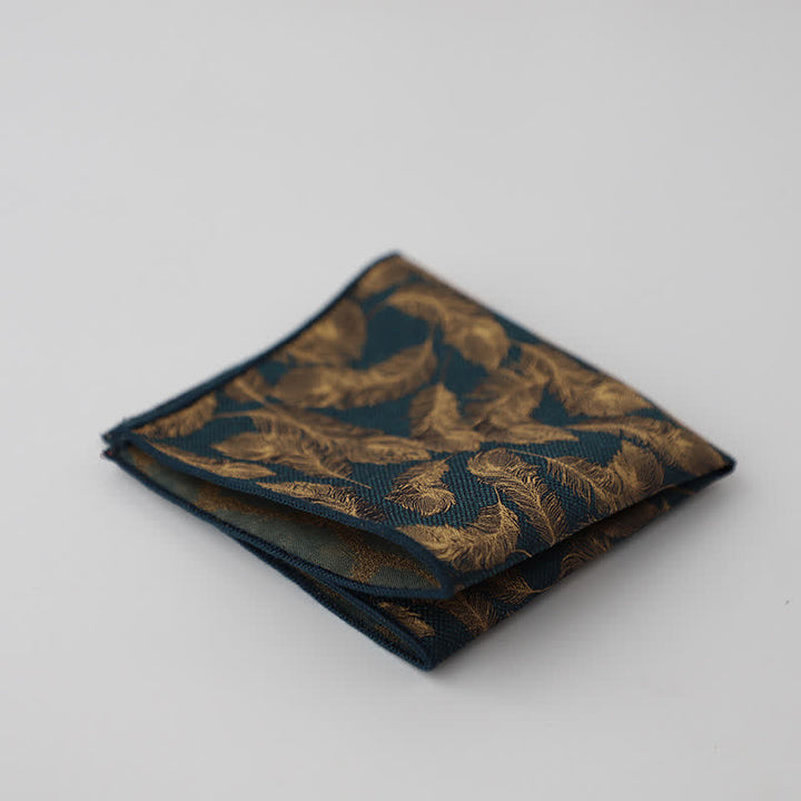 Men's Artsy Floral Leave Pattern Pocket Square - Style #5 - image 8