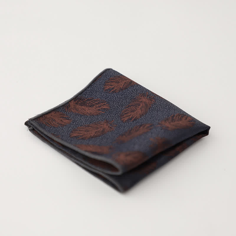 Men's Artsy Floral Leave Pattern Pocket Square - Style #13 - image 16