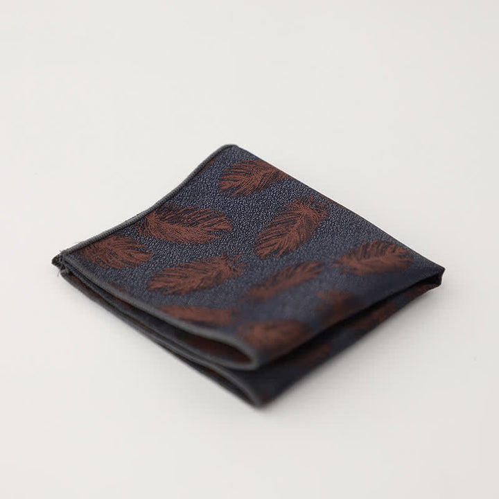 Men's Artsy Floral Leave Pattern Pocket Square - Style #13 - image 16