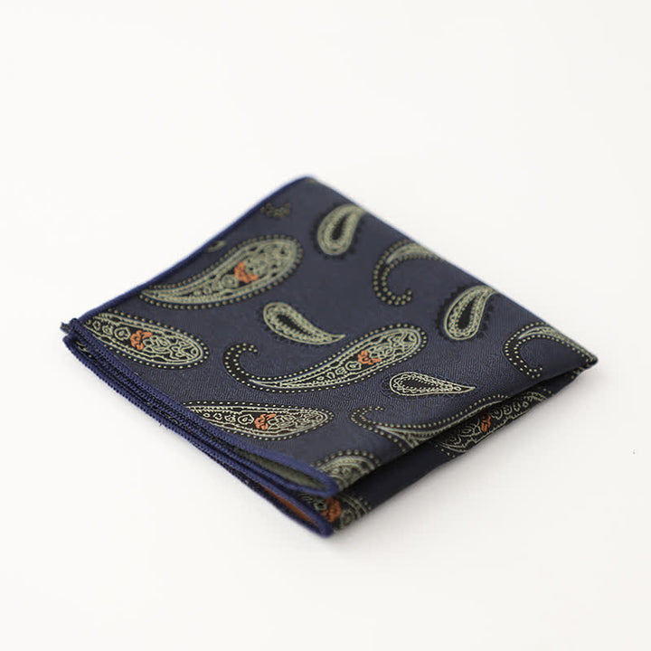Men's Artsy Floral Leave Pattern Pocket Square - Style #17 - image 20