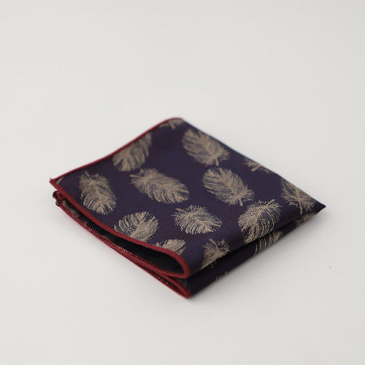 Men's Artsy Floral Leave Pattern Pocket Square - Style #12 - image 15
