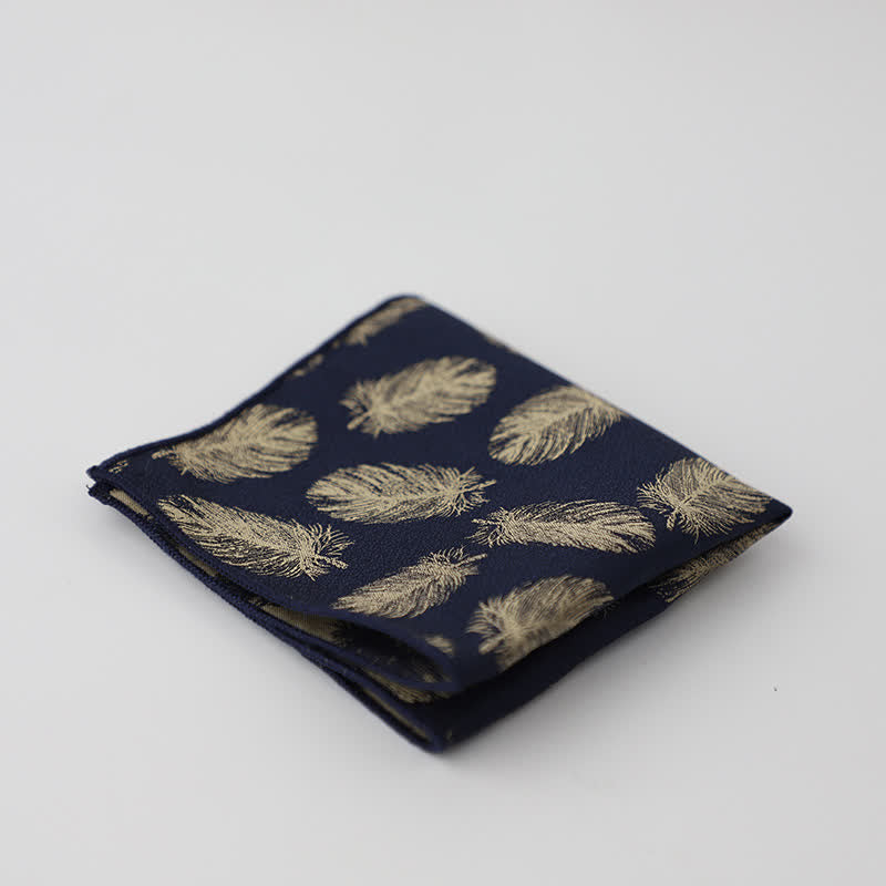 Men's Artsy Floral Leave Pattern Pocket Square - Style #11 - image 14
