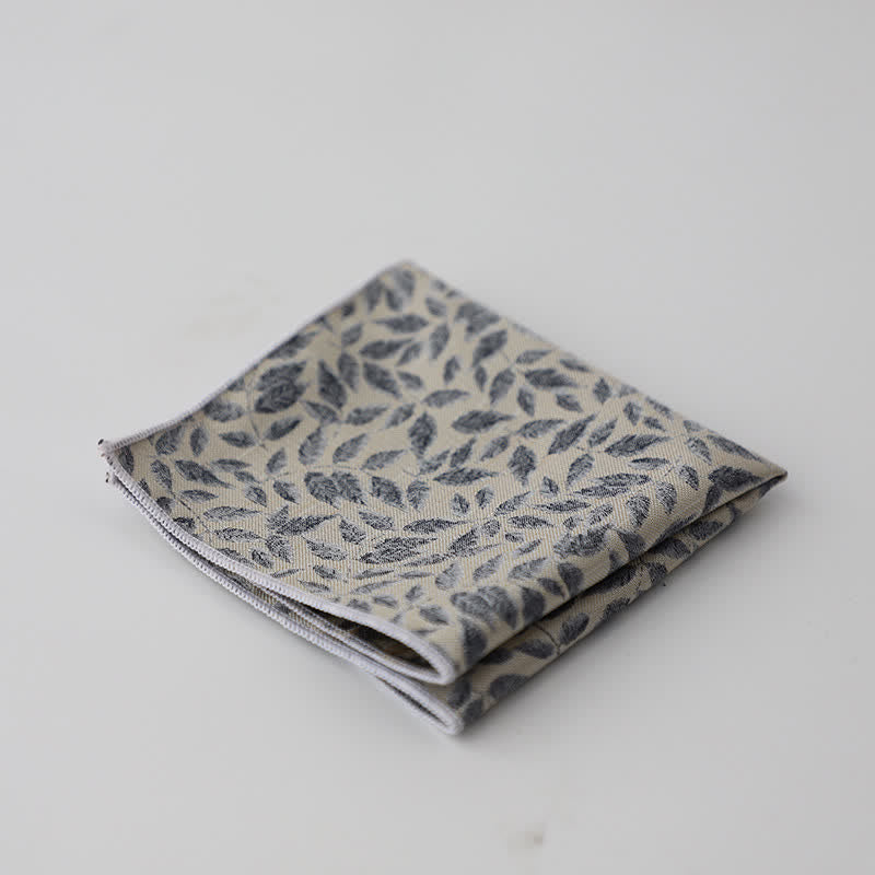 Men's Artsy Floral Leave Pattern Pocket Square - Style #2 - image 3