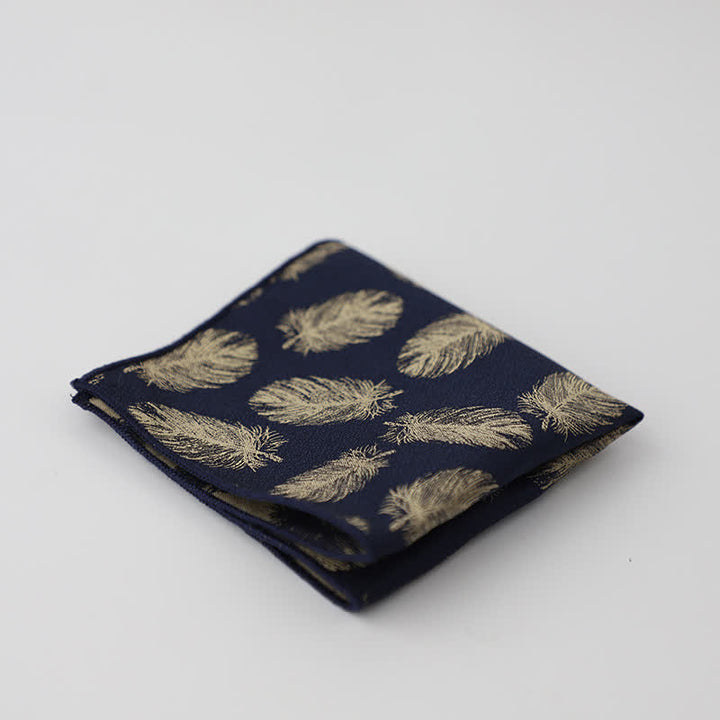 Men's Artsy Floral Leave Pattern Pocket Square - Style #11 - image 14