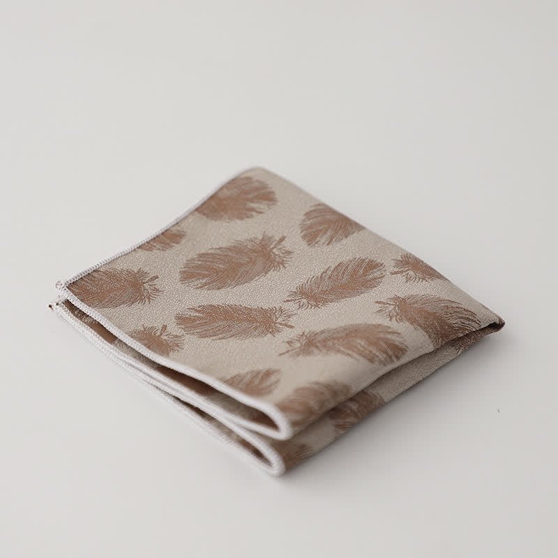 Men's Artsy Floral Leave Pattern Pocket Square - Style #14 - image 17