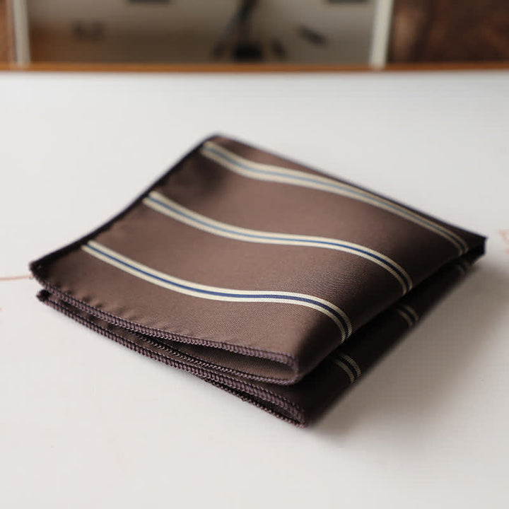 Men's Elagant Retro Flower Pattern Pocket Square - Style #3 - image 4