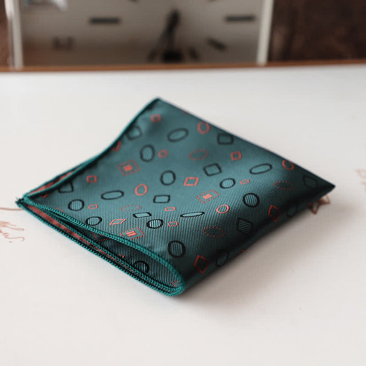Men's Elagant Retro Flower Pattern Pocket Square - Style #12 - image 15