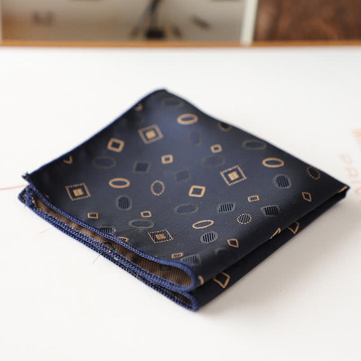 Men's Elagant Retro Flower Pattern Pocket Square - Style #11 - image 14