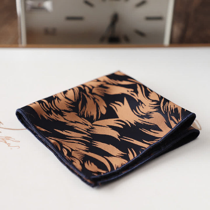 Men's Elagant Retro Flower Pattern Pocket Square - Style #17 - image 20