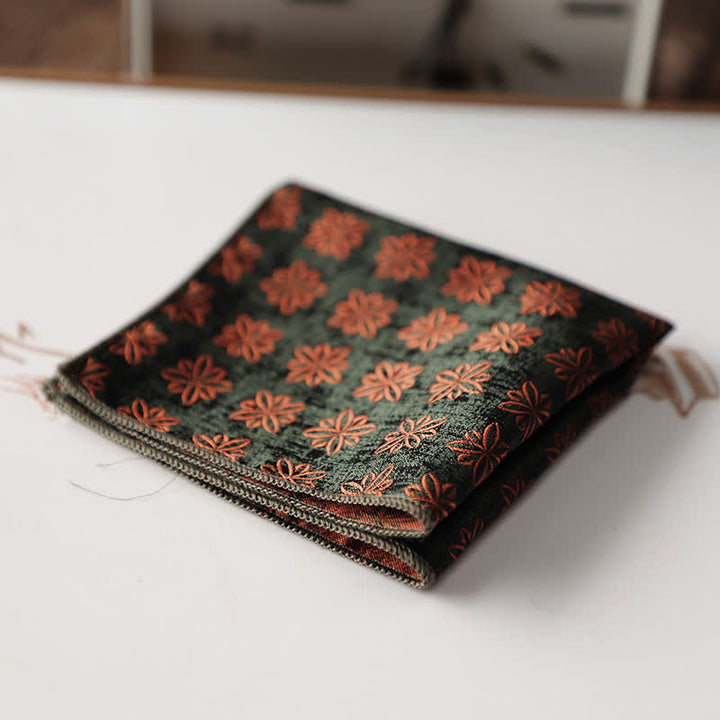 Men's Elagant Retro Flower Pattern Pocket Square - Style #5 - image 8